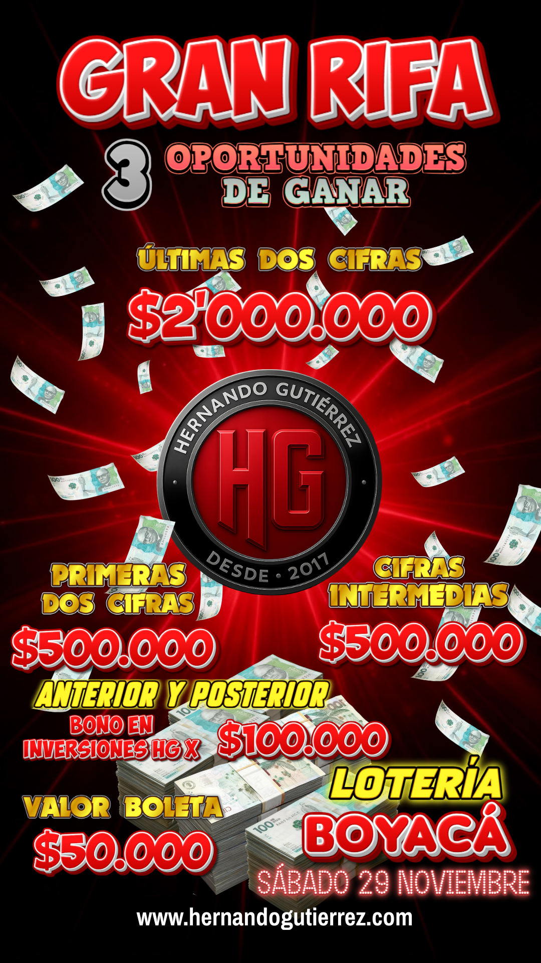 Rifa Sábado 29 Nov